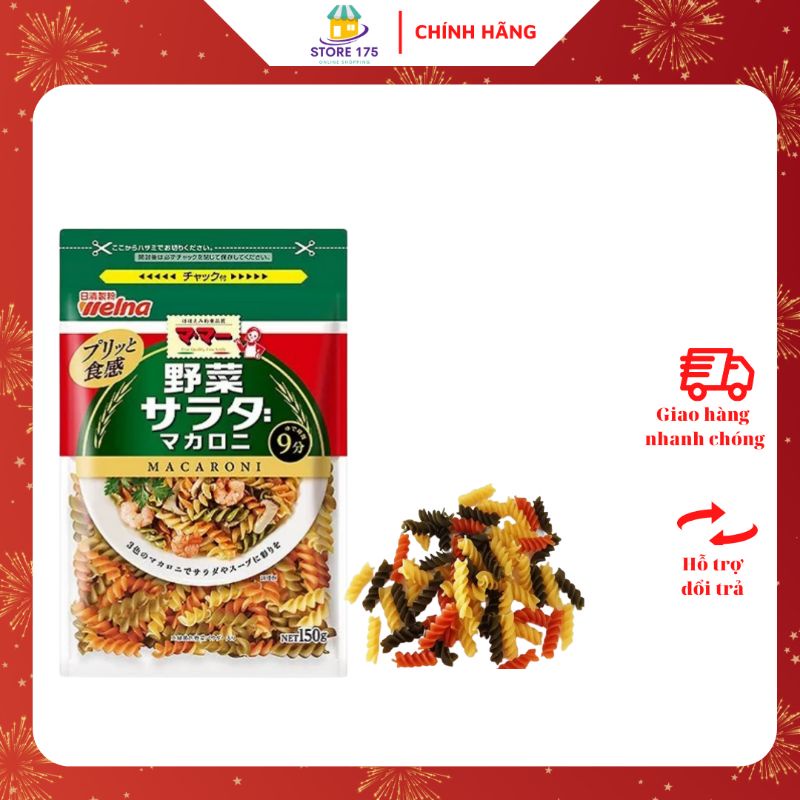 Nui Xoắn Rau Củ Macaroni Cho Bé 9M+ nội địa Nhật - gói 150g | Shopee ...