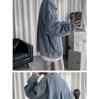 Áo Khoác Jeans Nam Nữ Denim Jacket 1 Nắp Túi Hàn Quốc Màu Xanh và Đen, From Rộng Thời Trang Unisex Phong Cách Hàn Quốc