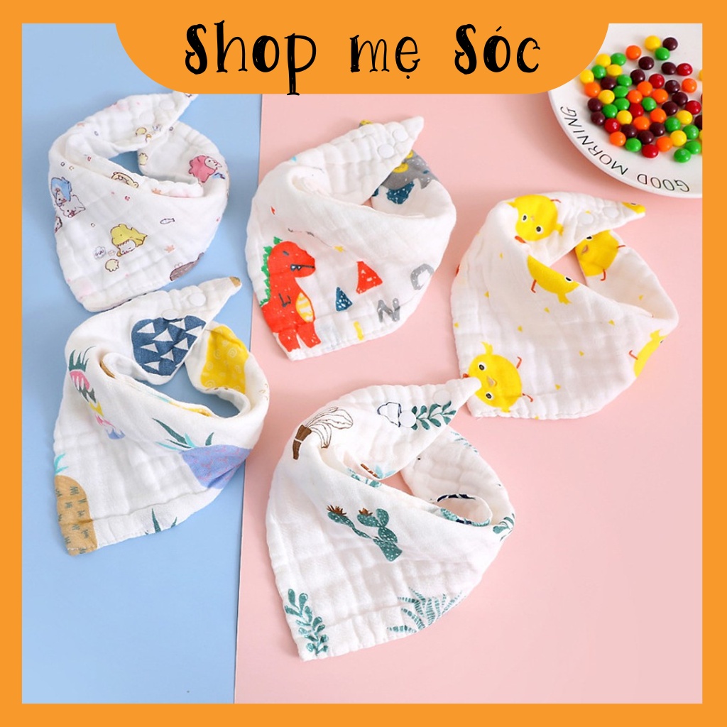 Set 5 yếm xô 6 lớp Organic Manny cho bé mesocshop