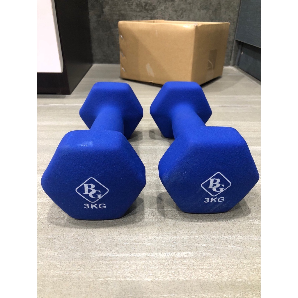 Ảnh BG Cặp tạ tay lõi thép đặc bọc cao su nhám 5KG RED thái lan tập Gym 2