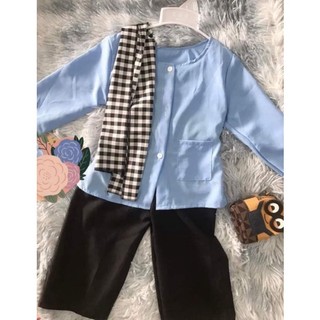 [8-20kg] Bộ bà ba cho bé trai bé gái kèm khăn