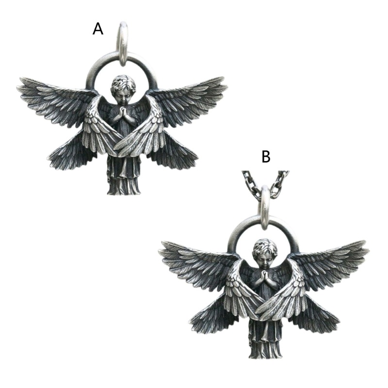 Jenniferab Nổ Seraphim Vòng Cổ Châu Âu Mỹ Cánh Thiên Thần Mặt Dây Chuyền Vòng Cổ