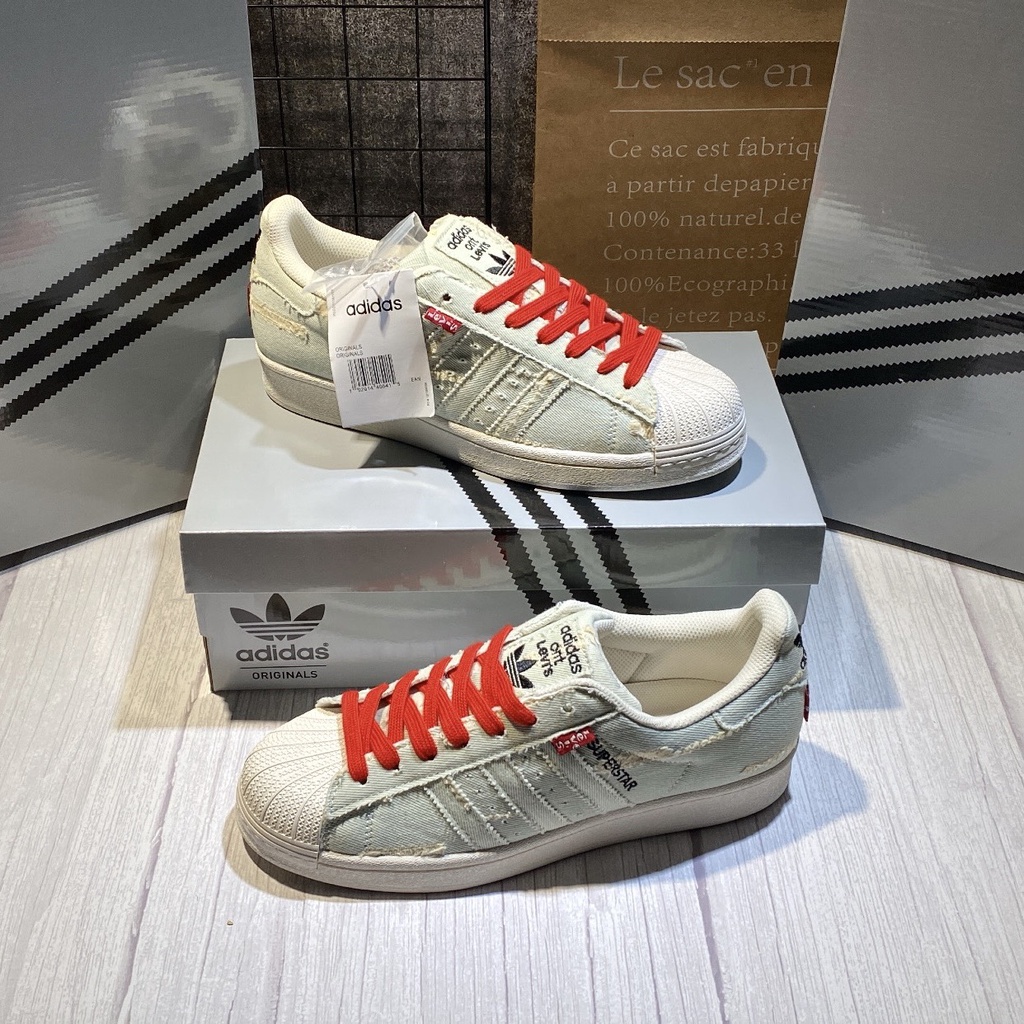 Adidas superstar levis online