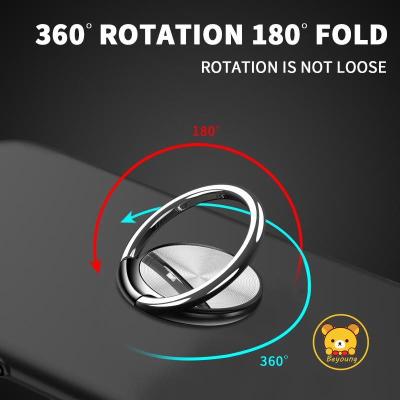 Nhẫn Nam Châm Đỡ Điện Thoại Xoay 360 Độ Bằng Kim Loại Sang Trọng