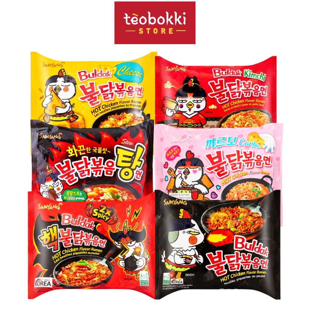 Mì gà cay Samyang Hàn Quốc đủ vị 130g, 145g | Shopee Việt Nam