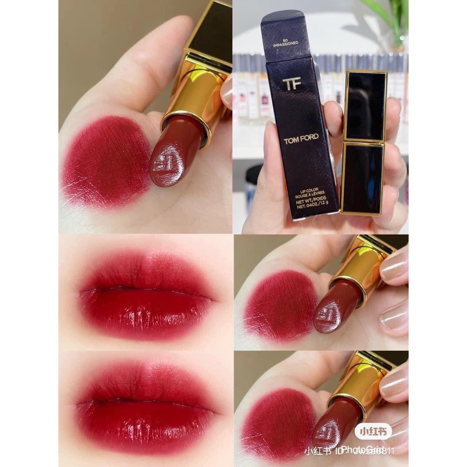 Son TOMFORD TOM FORD lip color satin matte màu 01, 03, 15, 16, 24, 27,80,  100, 511, N3 - LAMII BEAUTY | Shopee Việt Nam