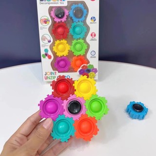Con Quay Đồ Chơi Khối Rubik Ma Thuật Vui Nhộn Giáo Dục Cho Trẻ Mẫu Giáo 1 Tuổi