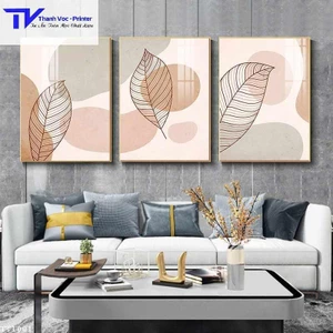 Tranh Treo Tường Hiện Đại 10, Tranh Tráng Gương Phù Hợp Trang Trí Phòng Khách Phòng Ngủ (Bộ 3 tranh)