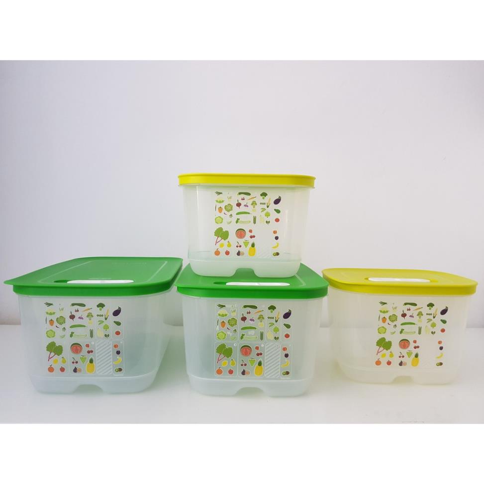 Bộ 4 hộp Tupperware trữ mát có nút hô hấp Ventsmart | Shopee Việt Nam