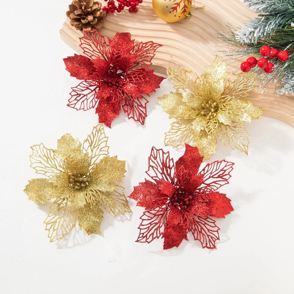 Hoa trang trí Tết, làm oản tài lộc tháp bánh, giỏ quà Tết, giỏ quà lễ đám cưới, trang trí Noel - Kem Shop K268