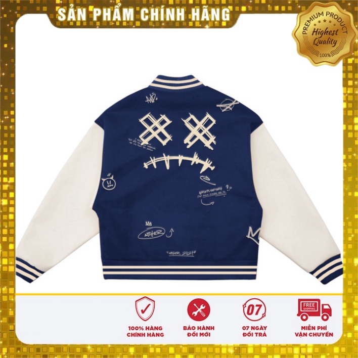 AITHER STUDIO áo khóa ngoài Varsity Jacket Venom Unisex form rộng