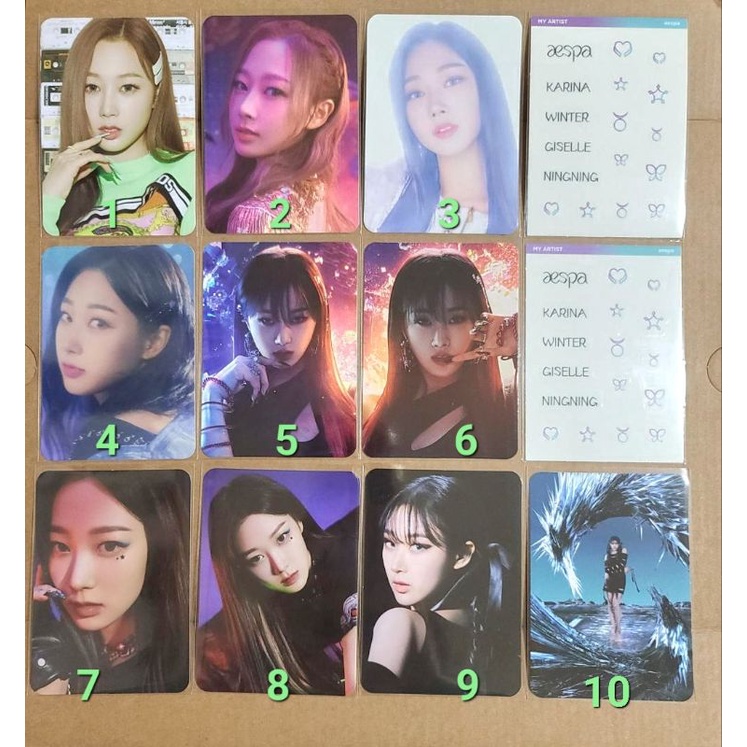 Ảnh photocard official Aespa My artist pack SMstore Savage Next