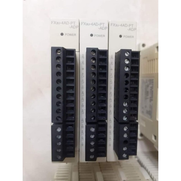 FX3U-4AD-PT-ADP, module 4 analog PT FX3U 4AD PT ADP đẹp 95% (used ...