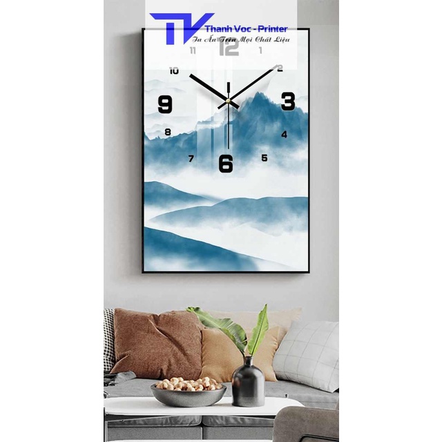 [Rẻ vô địch] Đồng Hồ Treo Tường Tráng Gương Kim Trôi Sang Trọng Dòng 40cmx80cm