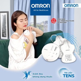 Máy xung điện trị liệu massage OMRON HV-F013 nhỏ gọn bảo hành chính hãng 2 năm