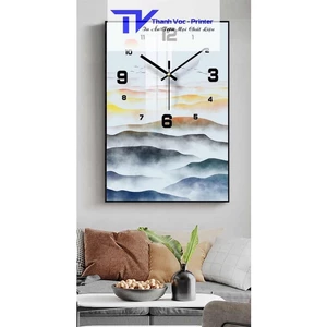 Đồng Hồ Treo Tường Tráng Gương Kim Trôi Sang Trọng Dòng 40cmx80cm