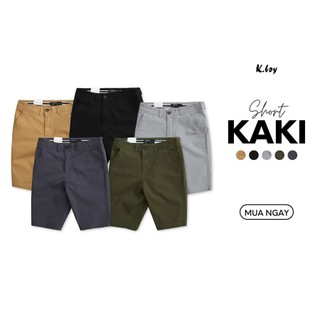Quần short kaki nam cao cấp xịn KBOY phiên bản nâng cấp VẢI DÀY DẶN,chất kaki thun co giãn slim fit -Q12