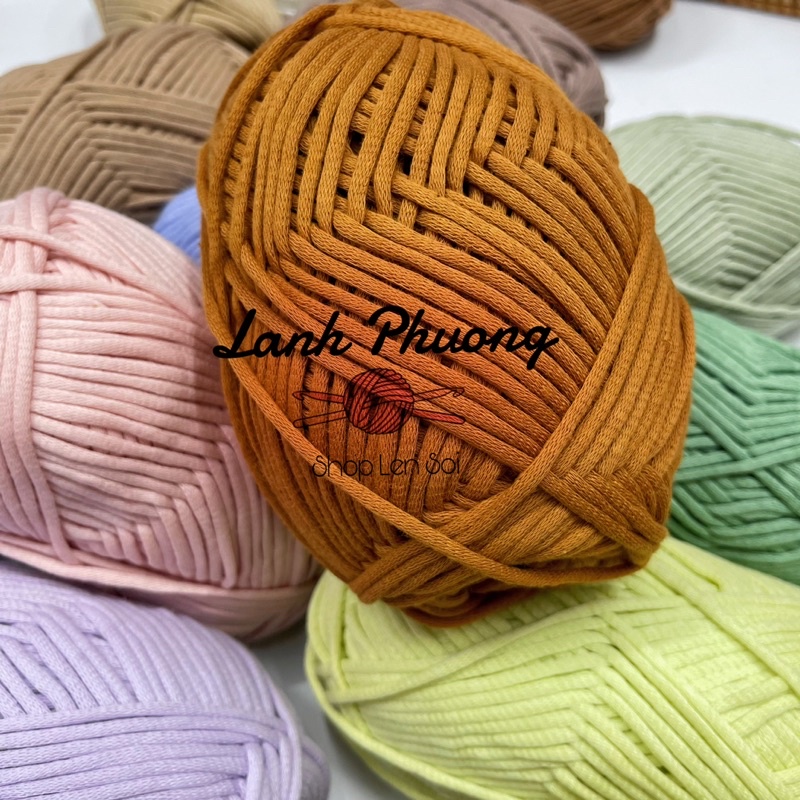 Sợi Vải Bông Ribbon Yarn Móc Túi Xách Cuộn 100gr | Shopee Việt Nam