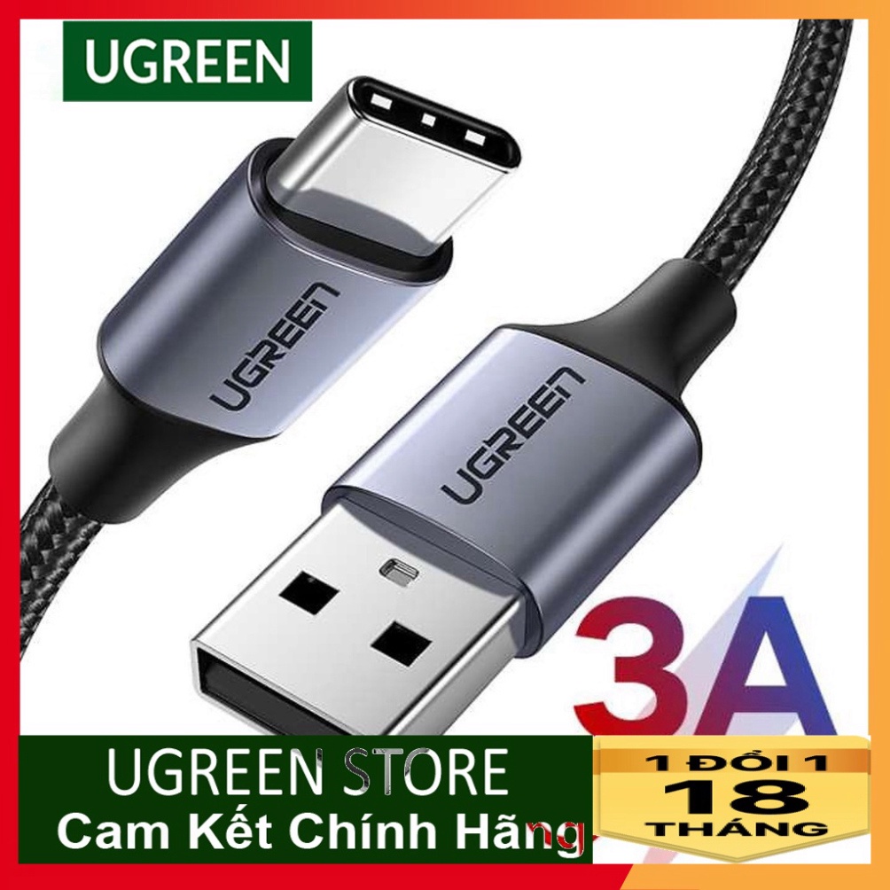 Cáp Sạc Nhanh Usb A To Usb C Qc 30 Đầu Nhômdây Bọc Dù Ugreen 60408 60126 60127 60128 Us288 1760