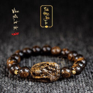 Vòng Tay Trầm Hương Mix Phật Bản Mệnh- Trầm Sánh Chìm - Trầm Hương Yên Lộc THYL041 Đủ Kích Thước Nam Nữ