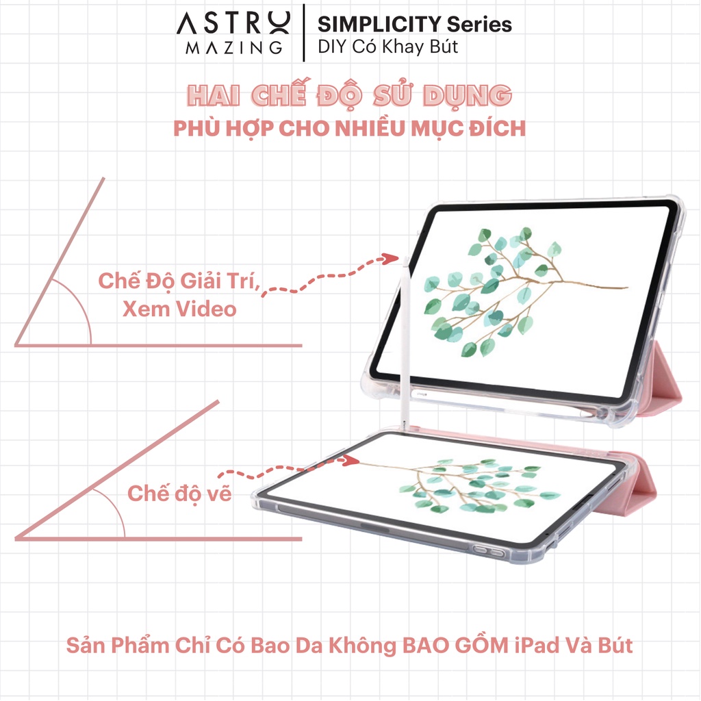 Ảnh Bao da iPad DIY V1 màu pastel AstroMazing cover case cho Pro 11 Air 4 5 Gen 7 8 9 3