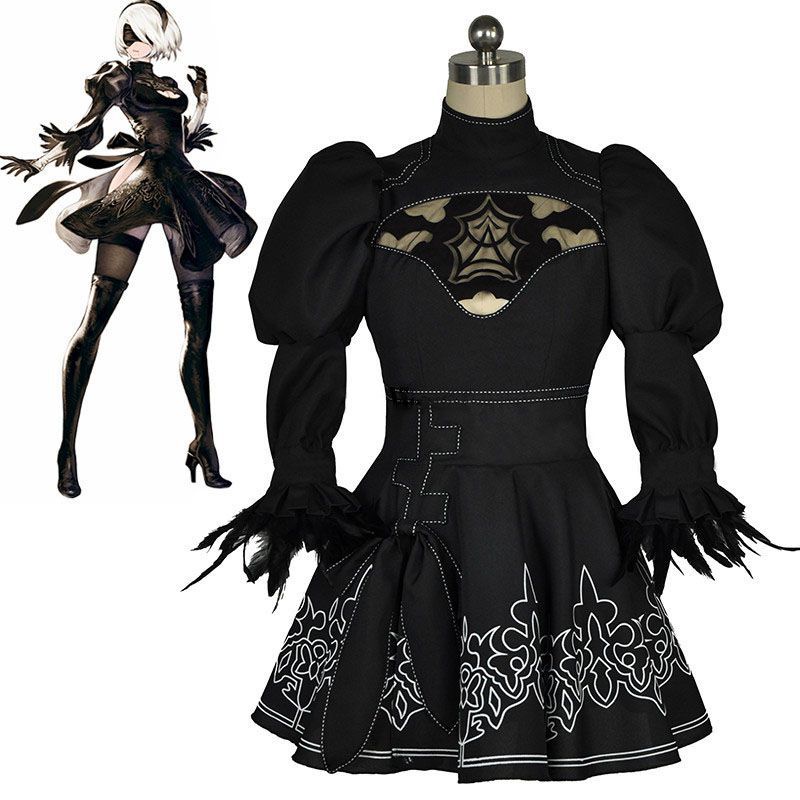Thoải mái Chi tiết và Nier Automata 2b Yorha No.2 Bộ trang phục hóa trang