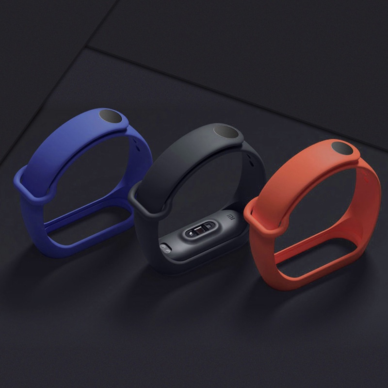 Vòng tay thay thế dây đeo silicon cho Xiaomi Mi Band 3/4/5/6/7/8/9/10, tương thích Miband 3/4/5