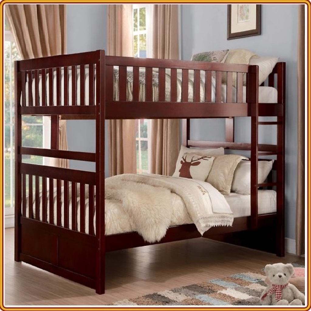 Giường tầng Tundo 1m2/1m2 cầu thang treo màu lựa chọn - Màu tự nhiên ...