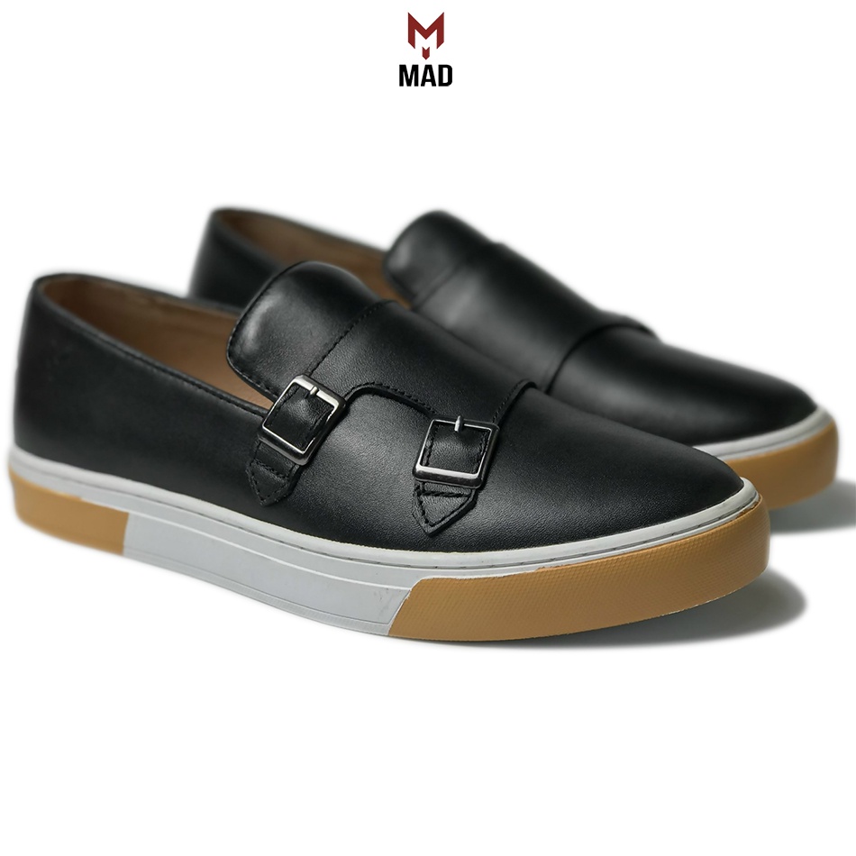 Giày lười nam Slip On Monk Strap MAD shoes trẻ trung năng động da bò cao cấp chất lượng tốt giá rẻ nhất hà nội