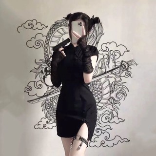 Đầm Sườn Xám Cách Tân Phong Cách Retro Thời Trang Cho Nữ