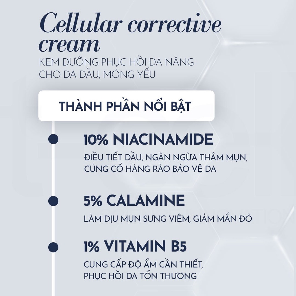 Kem dưỡng phục hồi da đa năng oh oh Cellular Corrective Cream (30ml)
