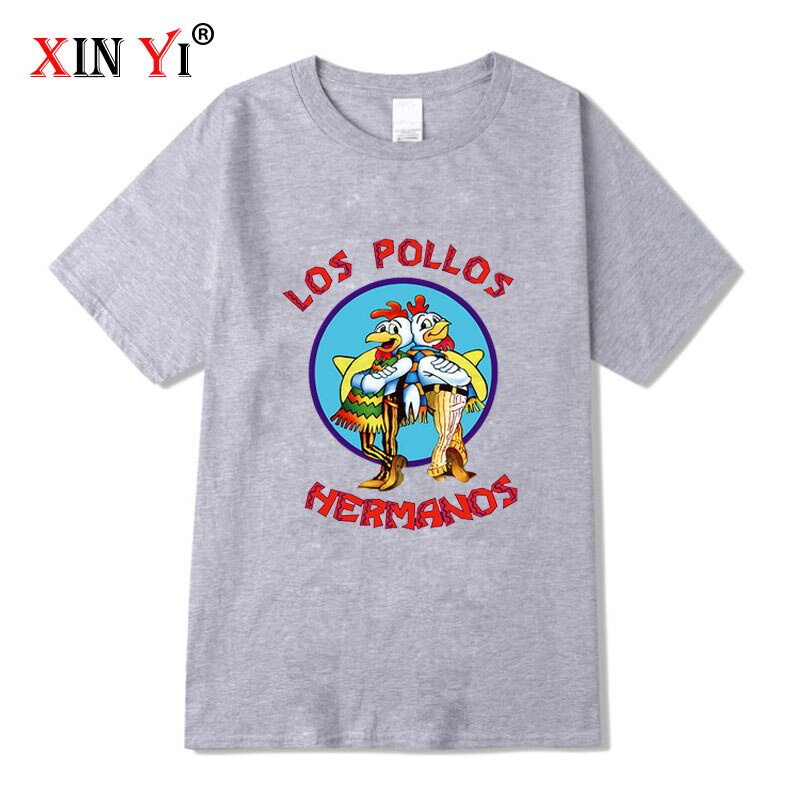 Áo nam In Chữ Breaking Bad LOS POLLOS Chicken Vui Nhộn