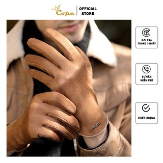 Găng tay mùa đông nam Cao cấp Freesize co giãn 4 chiều lót lông nhung mềm mịn giữ nhiệt tốt Cope88