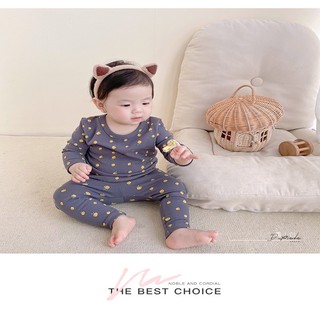 Bộ đồ ngủ Cotton cao cấp cho trẻ em 0-5 tuổi Đồ ngủ giữ ấm hoạt hình