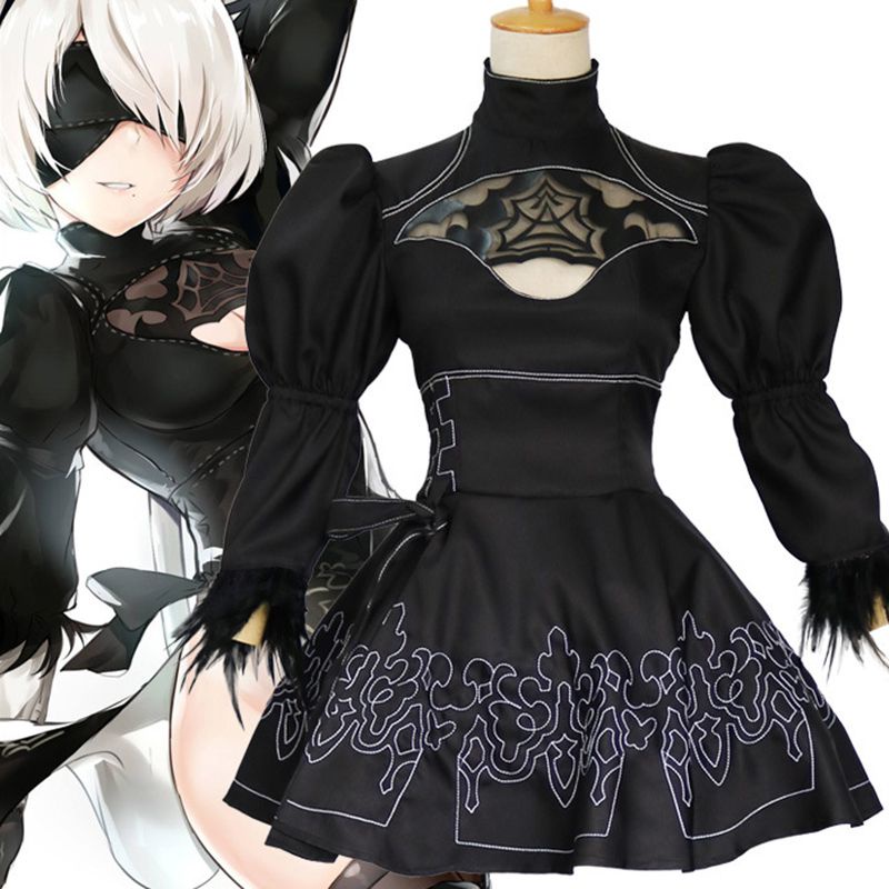 Thoải mái Chi tiết và Nier Automata 2b Yorha No.2 Bộ trang phục hóa trang