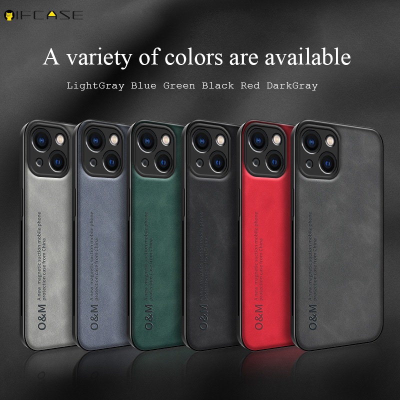 Ốp Điện Thoại Bằng Da Cừu Chống Sốc Mặt Nhám Hít Nam Châm Thân Thiện Với Da Cho iPhone 12 Mini 12 11 Pro Max