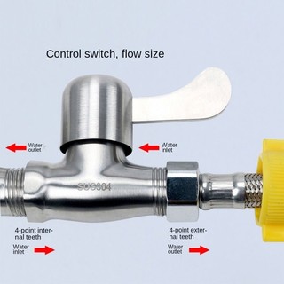 Van Công Tắc Ống Nước Nóng Lạnh 4 Điểm Bằng Inox 304 Kiểu Mới