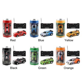 FEASTLY 1 Bộ Coke Can Car Mini Nhiều Màu Nhựa Điều Khiển Từ Xa Đua Xe