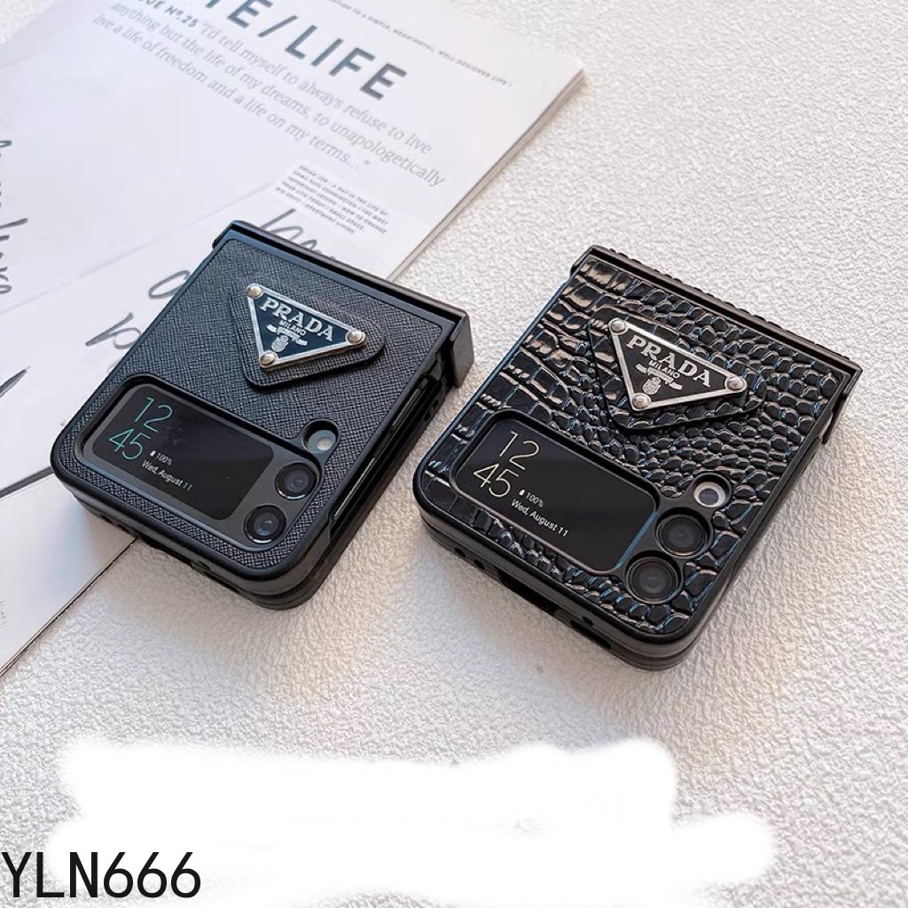 Ốp lưng gấp cổ điển chống sốc thiết kế trọn gói Vỏ điện thoại cho Galaxy Z Flip 3 4 5 6 7 7FE 5G Vỏ da PU sang trọng thời trang cho Z Flip7