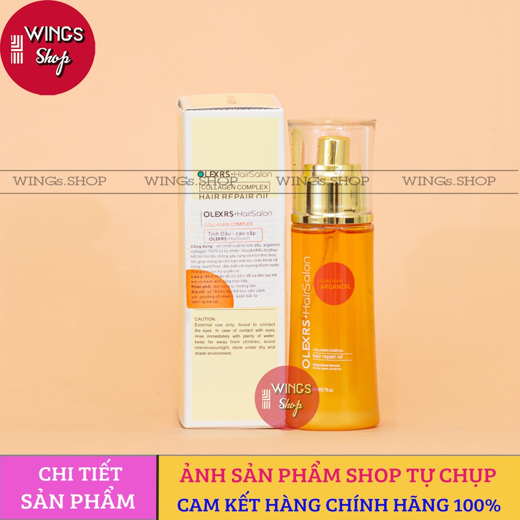 Tinh Dầu Dưỡng Tóc Phục Hồi, Dưỡng Tóc Siêu Mềm Mượt Olexrs Hair Salon 80ml