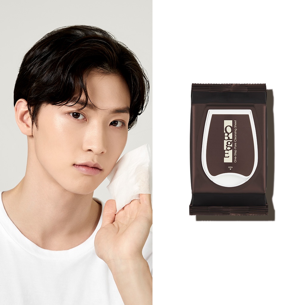 [OBgE Chính hãng] Khăn giấy tẩy trang One-Step Pore Cleansing Sheet 135g / 32 miếng | Tẩy trang trong 15 giây | Công thức tùy chỉnh cho da nam giới | Chăm sóc lỗ chân lông | Chống bã nhờn & PHA | Sức mạnh làm sạch được tăng cường nhờ hạt Micellar