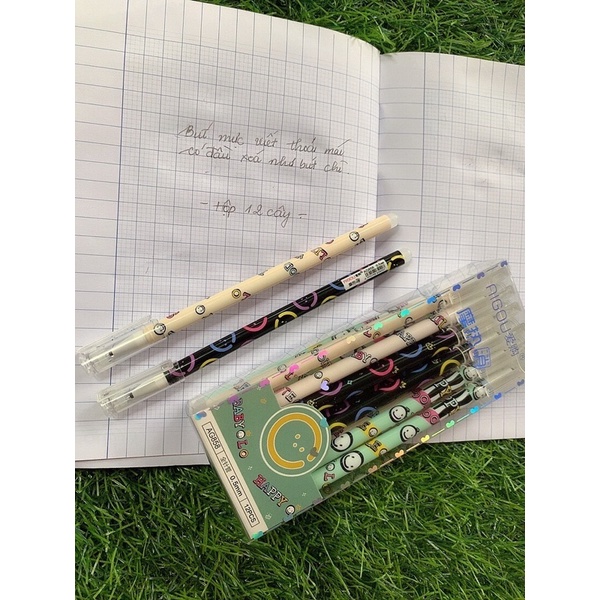 𝑩𝑼́𝑻 𝑴𝑼̛̣𝑪 𝑿𝑶́𝑨 Đ𝑼̛𝑶̛̣𝑪 𝑻𝑯𝑨̂̀𝑵 𝑲𝒀̀ - Sét 12 cây mực đen -xanh.