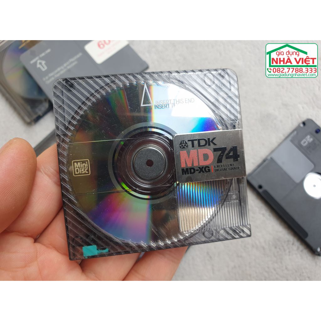 Đĩa MD minidisc nội địa đã qua sử dụng đủ hộp có sẵn nội dung cho phép ...