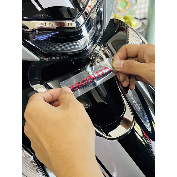 Chữ Zin Honda dán mặt nạ màu đỏ | Shopee Việt Nam