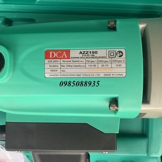 1800W Máy khoan rút lõi bê tông DCA AZZ190
