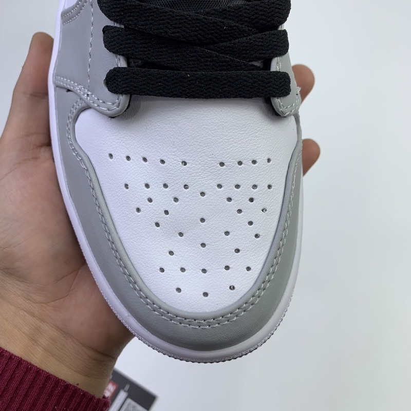 (Hàng S.Cấp tặng bok bảo vệ +vớ+quà) Giày thể thao,sneakers J.D low xám đen nam nữ đế chống trơn thoáng khí B 128