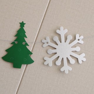 Dây cờ trang trí Noel Merry Christmas màu sắc