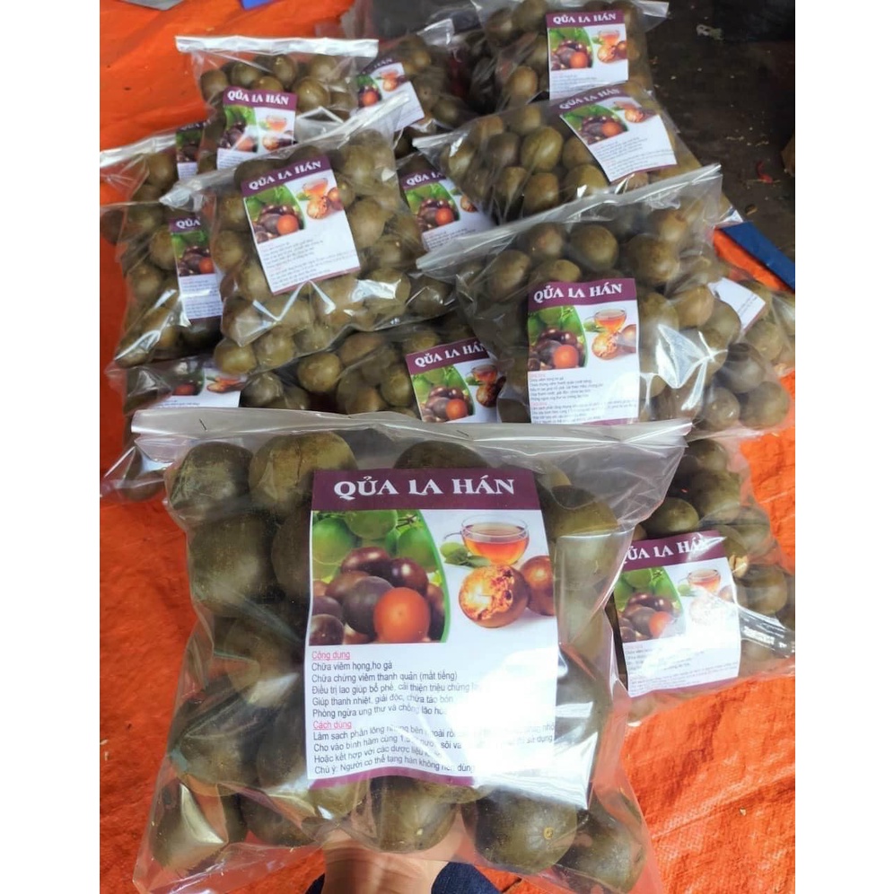 Quả La Hán Khô Nguyên Quả | Quả Chắc Đặc Ruột Thơm Ngọt Thanh Hàng Đẹp Không Vụn Vỡ 500gr