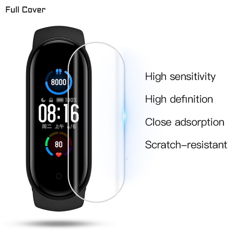 Hydrogel Mềm Bảo Vệ Màn Hình Cho Xiaomi Mi Band 10 9 8 7 6 5 4 3 Phim Bảo Vệ Đồng Hồ Thông Minh Dây Đeo Tay Xiaomi Miband Case
