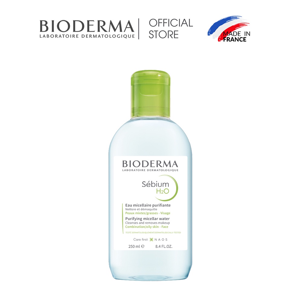 Ảnh Dung dịch làm sạch và tẩy trang công nghệ Micellar Bioderma Sebium H2O - 250ml 1